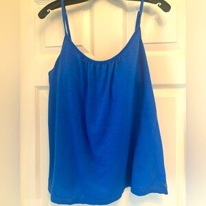 Lilly Pulitzer Luxletic Tank top workout built in bra Blue Large